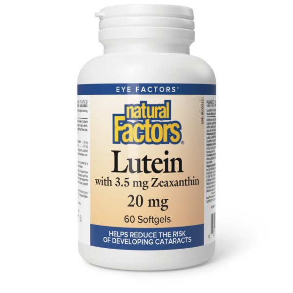 Natural Factors Lutein 20 mg - Nutrition Plus