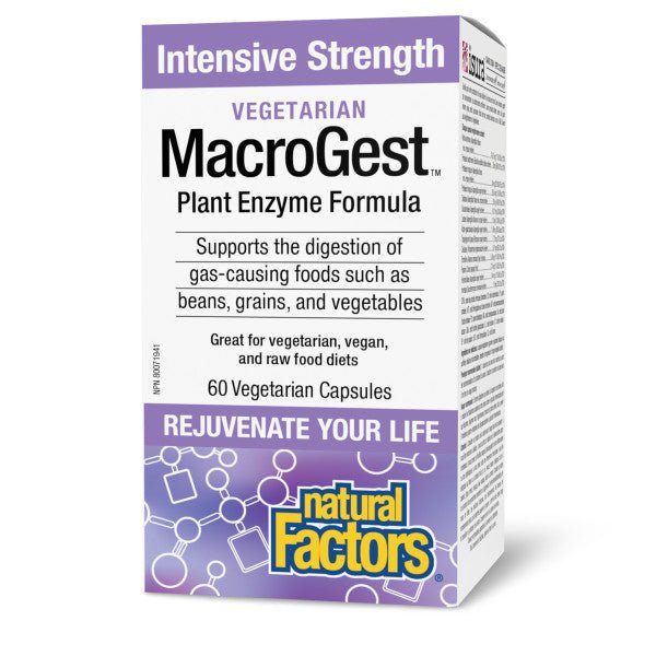 Natural Factors MacroGest Veg Intensive Strength 60 Veg Capsules - Nutrition Plus