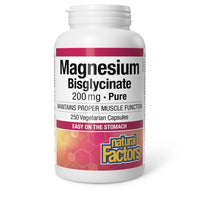 Thumbnail for Natural Factors Magnesium Bisglycinate 250 Veg Capsules - Nutrition Plus