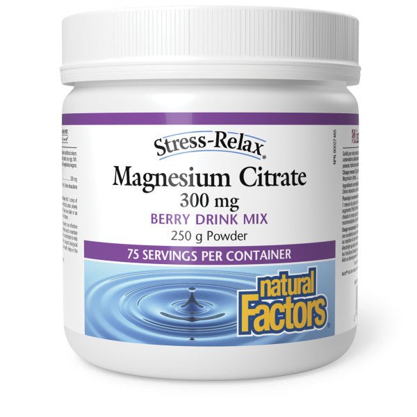 Natural Factors Magnesium Citrate 250 Grams Powder - Nutrition Plus