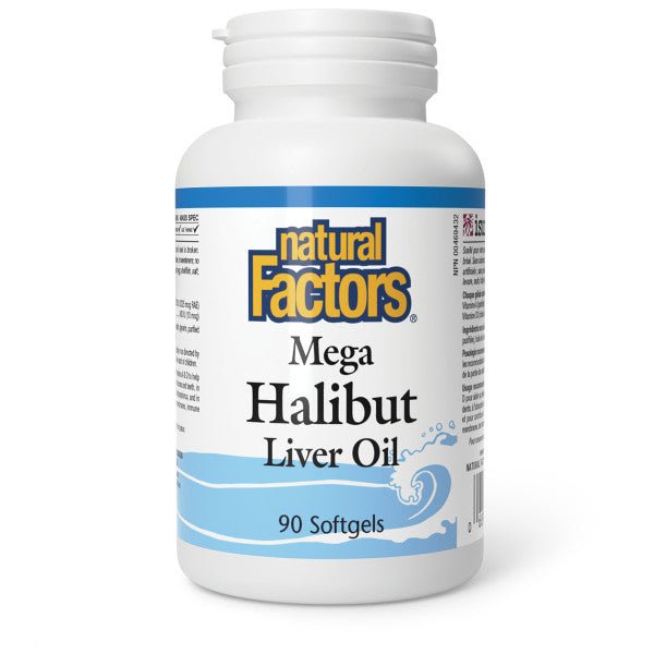 Natural Factors Mega Halibut Liver Oil - Nutrition Plus