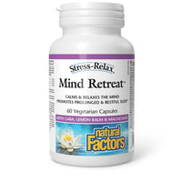Thumbnail for Natural Factors Mind Retreat, Stress-Relax 60 Veg Capsules - Nutrition Plus