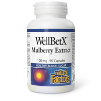 Thumbnail for Natural Factors Mulberry Extract 100 mg 90 Capsules - Nutrition Plus