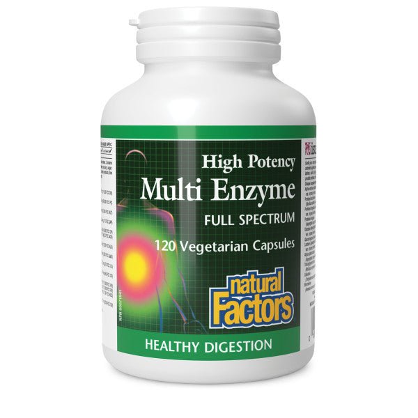 Natural Factors Multi Enzyme High Potency Full Spectrum - Nutrition Plus