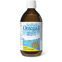 Thumbnail for Natural Factors Omega-3 750 mg EPA / 500 mg DHA, Lemon Meringue - Nutrition Plus