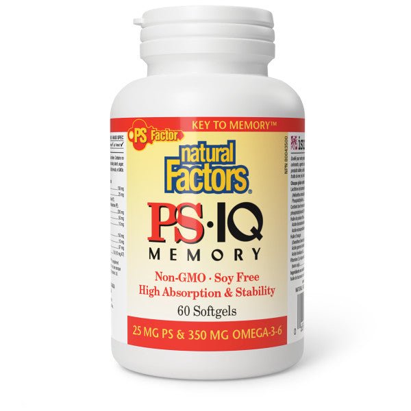 Natural Factors PS•IQ Memory 60 Softgels - Nutrition Plus