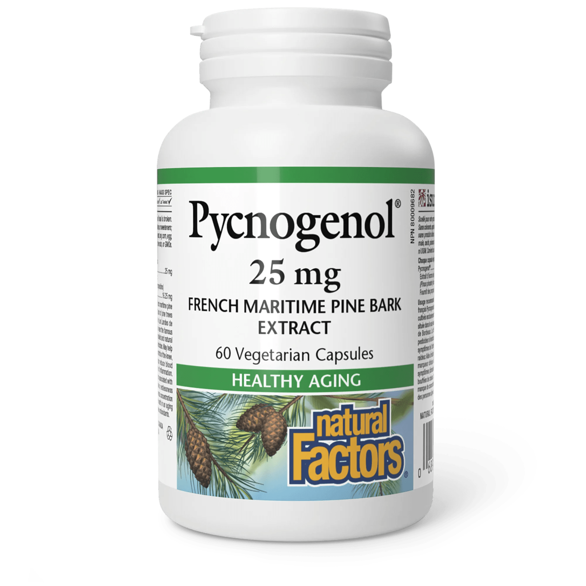 Natural Factors Pycnogenol® 25mg 60 Veg Capsules - Nutrition Plus