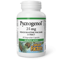 Thumbnail for Natural Factors Pycnogenol® 25mg 60 Veg Capsules - Nutrition Plus