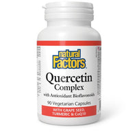 Thumbnail for Natural Factors Quercetin Complex 560 mg 90 Veg Capsules - Nutrition Plus