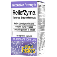 Thumbnail for Natural Factors ReliefZyme Intensive Strength 45 Veg Capsules - Nutrition Plus