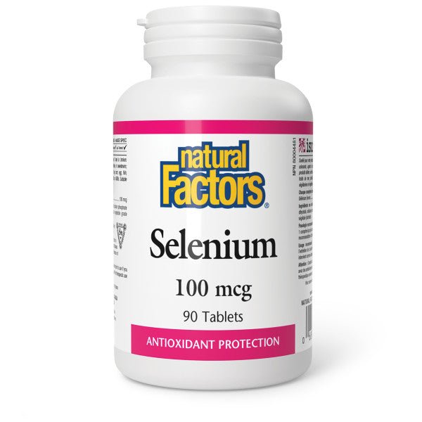 Natural Factors Selenium 100mcg 90 Tablets - Nutrition Plus