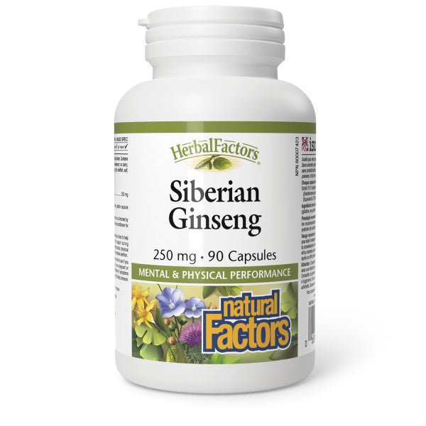 Natural Factors Siberian Ginseng 250mg 90 Capsules - Nutrition Plus