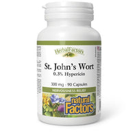 Thumbnail for Natural Factors St. John’s Wort 300mg 90 Capsules - Nutrition Plus