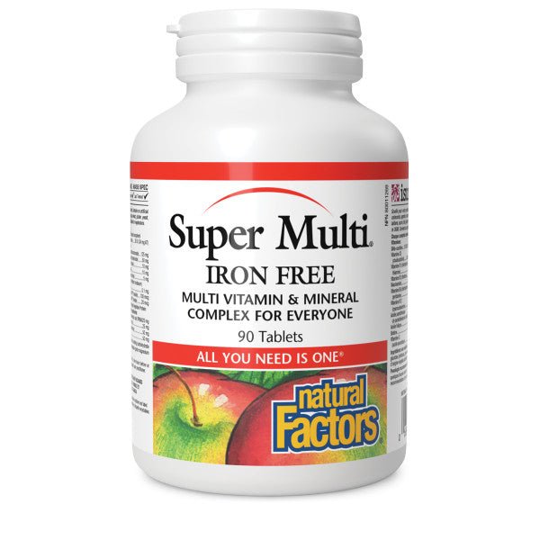 Natural Factors Super Multi Iron Free Tablets - Nutrition Plus