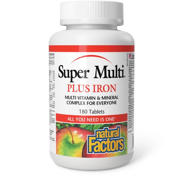 Natural Factors Super Multi Plus Iron Tablets - Nutrition Plus