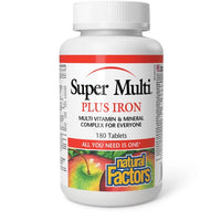 Thumbnail for Natural Factors Super Multi Plus Iron Tablets - Nutrition Plus