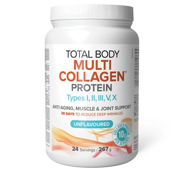 Natural Factors Total Body Multi Collagen Protein 267 Grams, Unflavoured - Nutrition Plus