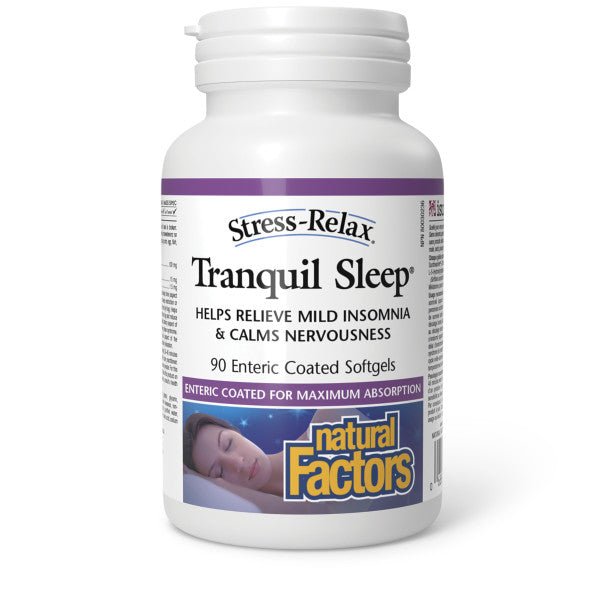 Natural Factors Tranquil Sleep 90 Enteric Coated Softgels - Nutrition Plus