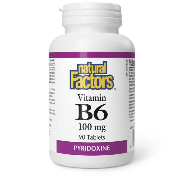 Natural Factors Vitamin B6 100mg 90 Tablets - Nutrition Plus