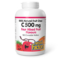 Thumbnail for Natural Factors Vitamin C 500mg 180 Wafers - Nutrition Plus