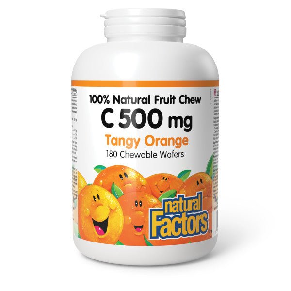 Natural Factors Vitamin C 500mg 180 Wafers - Nutrition Plus