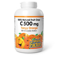 Thumbnail for Natural Factors Vitamin C 500mg 180 Wafers - Nutrition Plus