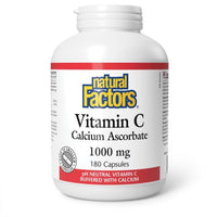 Thumbnail for Natural Factors Vitamin C Calcium Ascorbate 1000mg 180 Capsules - Nutrition Plus