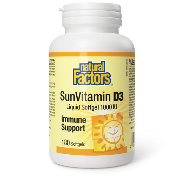 Natural Factors Vitamin D3 1000 IU - Nutrition Plus