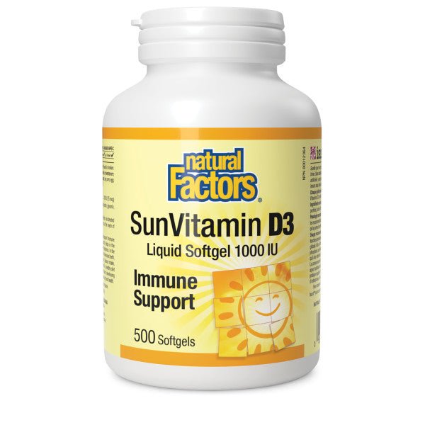 Natural Factors Vitamin D3 1000 IU - Nutrition Plus