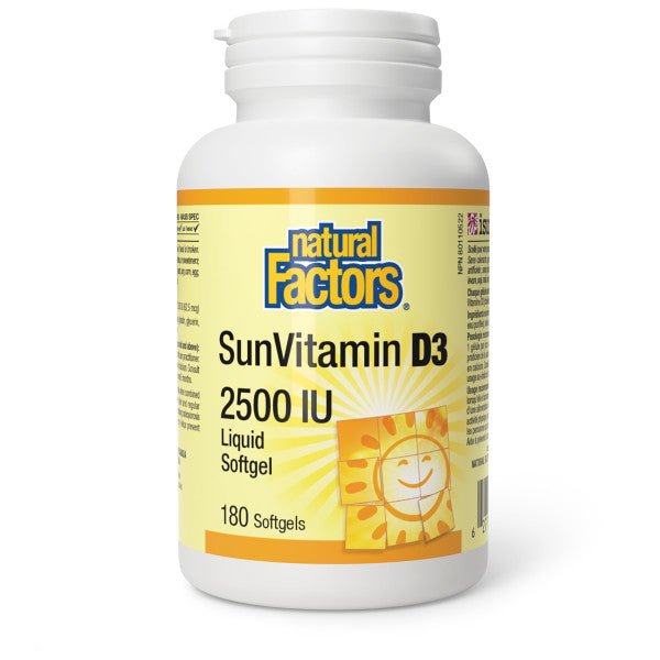 Natural Factors Vitamin D3 2,500 IU - Nutrition Plus