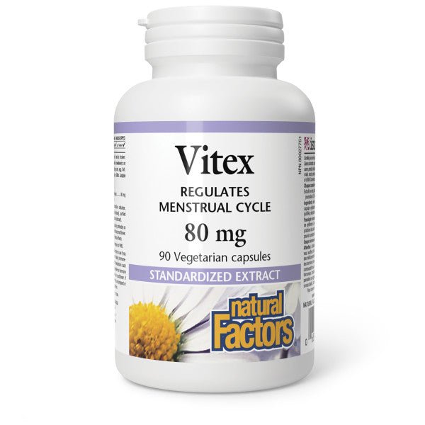 Natural Factors Vitex Standardized Extract 80mg 90 Veg Capsules - Nutrition Plus