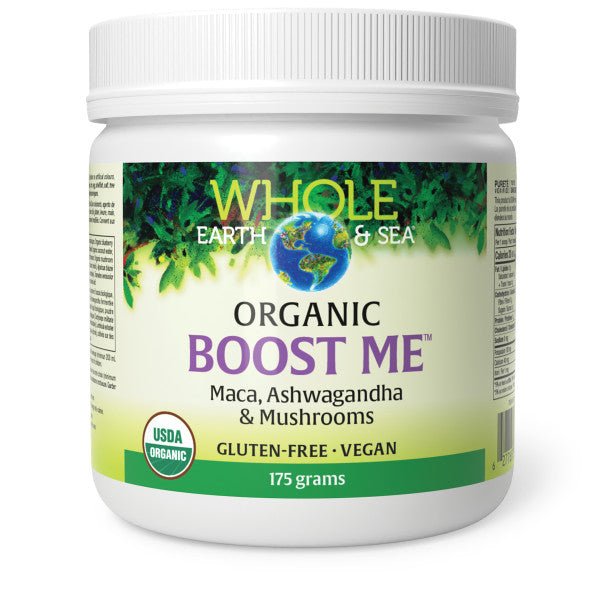 Natural Factors WES Organic Boost Me Power Up Mixer 175 Grams - Nutrition Plus