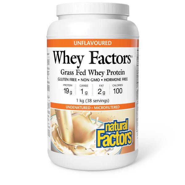 Natural Factors Whey Factors 1 KG - Nutrition Plus