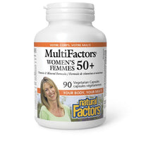 Thumbnail for Natural Factors Women’s 50+, MultiFactors 90 Veg Capsules - Nutrition Plus