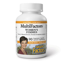 Thumbnail for Natural Factors Women's, MultiFactors 90 Vegetarian Capsules - Nutrition Plus