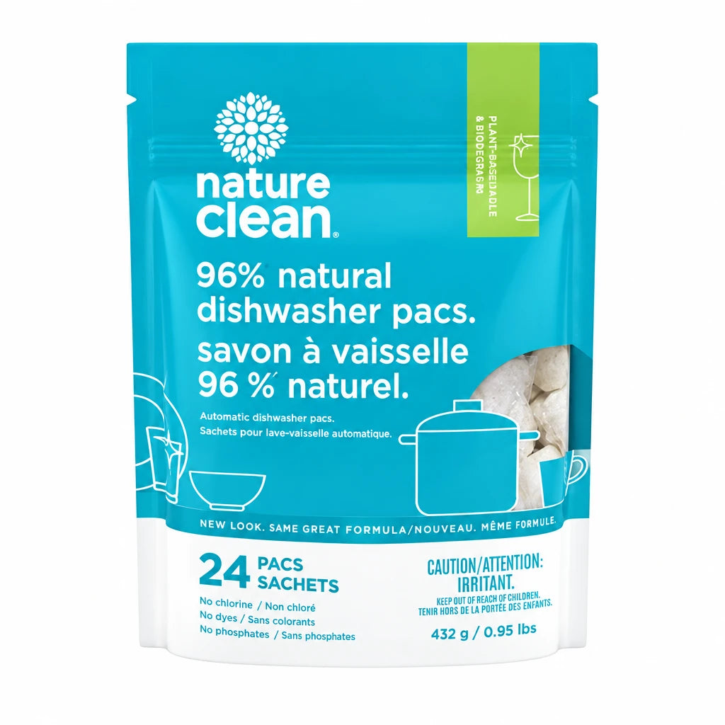 Nature Clean Dishwasher Pacs 24 Pacs - Nutrition Plus