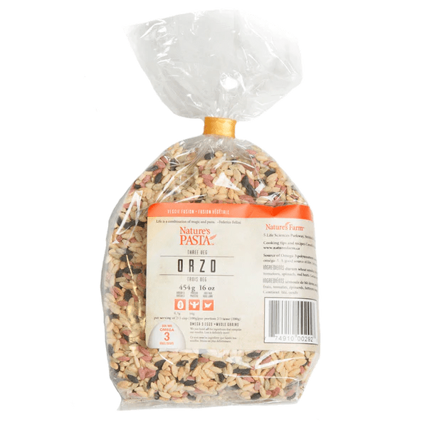 Nature's Farm Four Vegetables Orzo 454 grams - Nutrition Plus