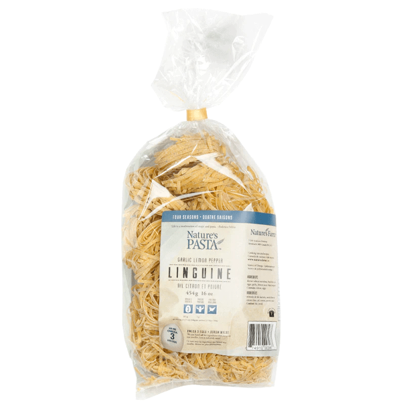 Nature's Farm Garlic Lemon Pepper Linguine 400 grams - Nutrition Plus