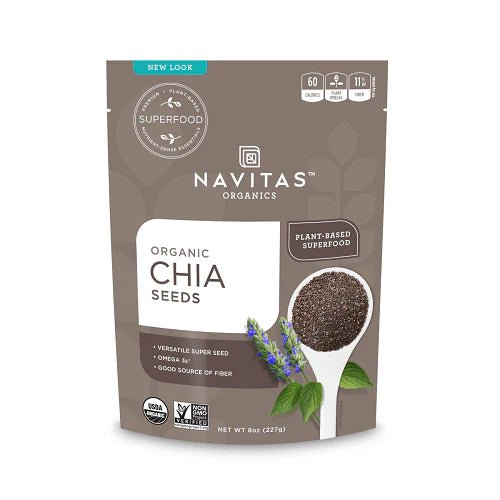 Navitas Organics, Organic Chia Seeds 227 Grams - Nutrition Plus