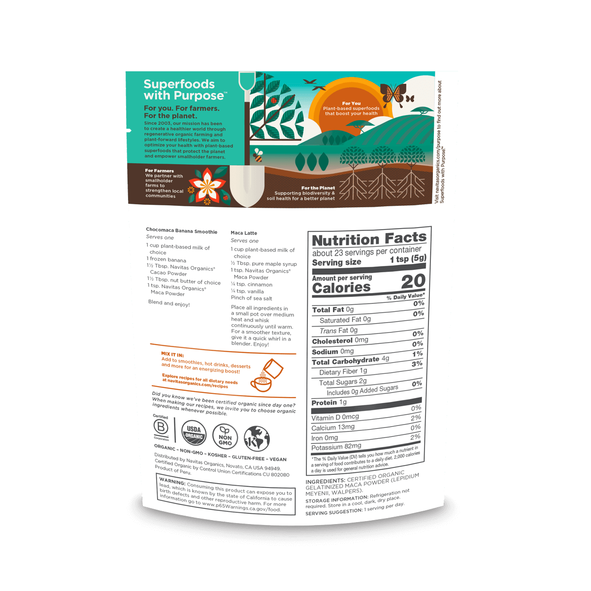 Navitas Organics, Organic Maca Powder 227 Grams - Nutrition Plus