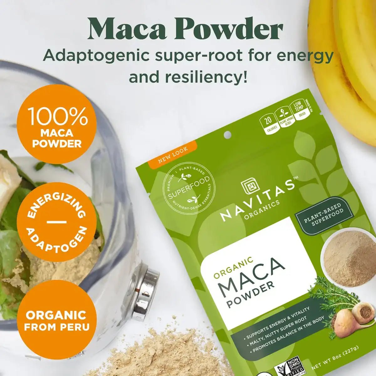 Navitas Organics, Organic Maca Powder 227 Grams - Nutrition Plus