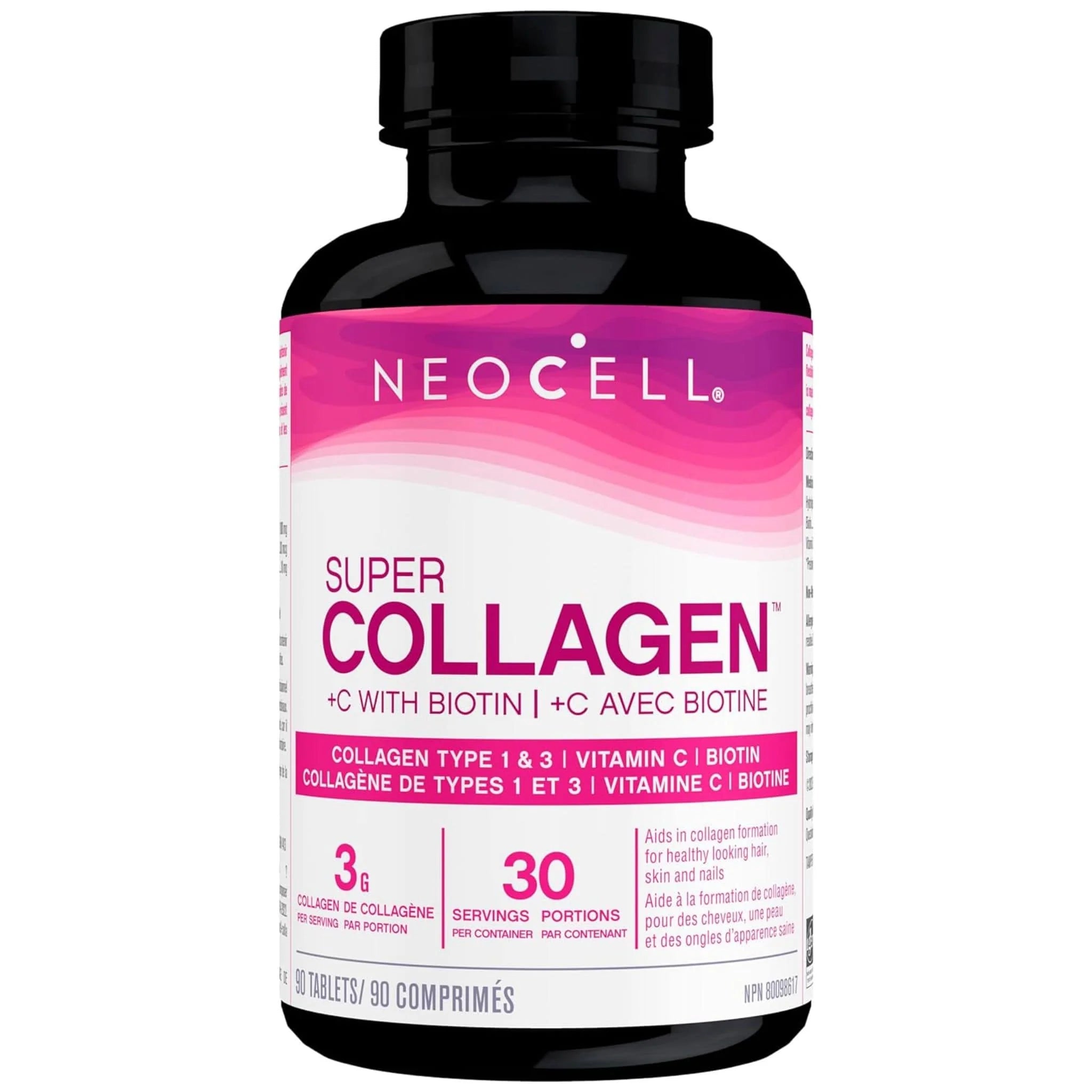 NeoCell Super Collagen 90 Tablets, Type 1 & 3 Collagen - Nutrition Plus