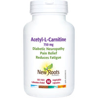 Thumbnail for New Roots Acetyl L-Carnitine 750 mg 90 Veg Capsules - Nutrition Plus
