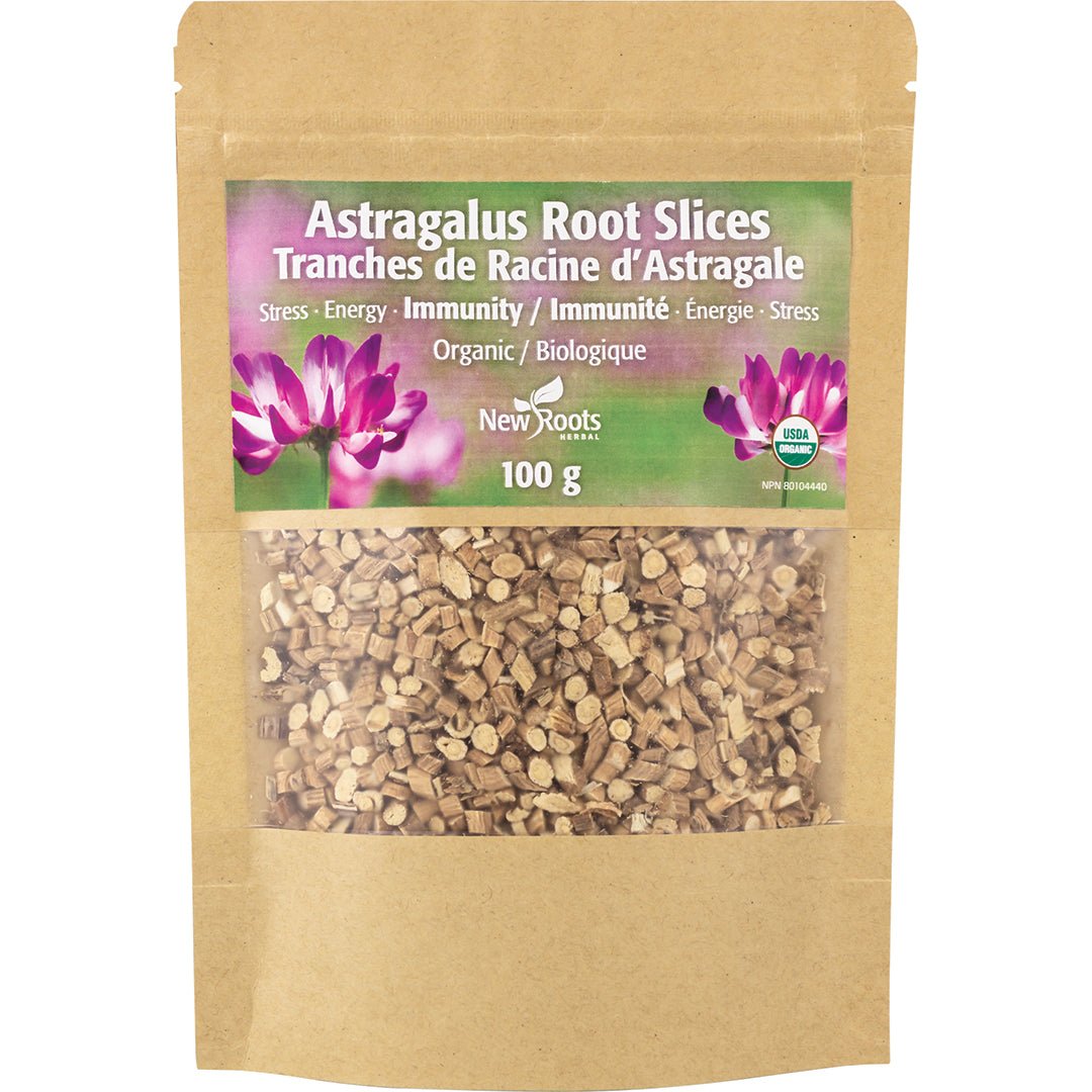 New Roots Astragalus Root Slices 100 Grams - Nutrition Plus