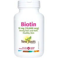 Thumbnail for New Roots Biotin 10,000 mcg Veg Capsules - Nutrition Plus