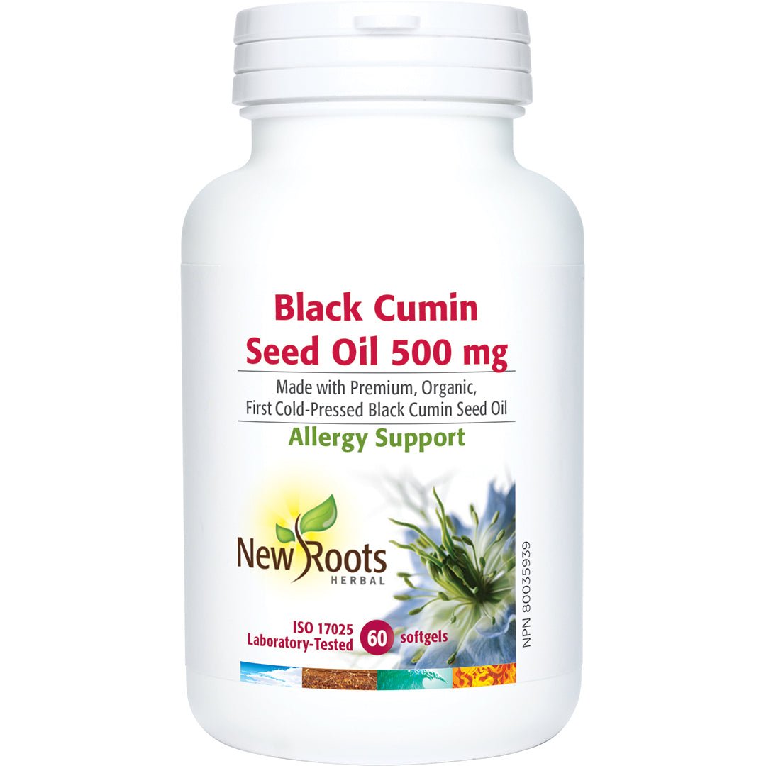 New Roots Black Cumin Seed Oil 60 Softgels - Nutrition Plus