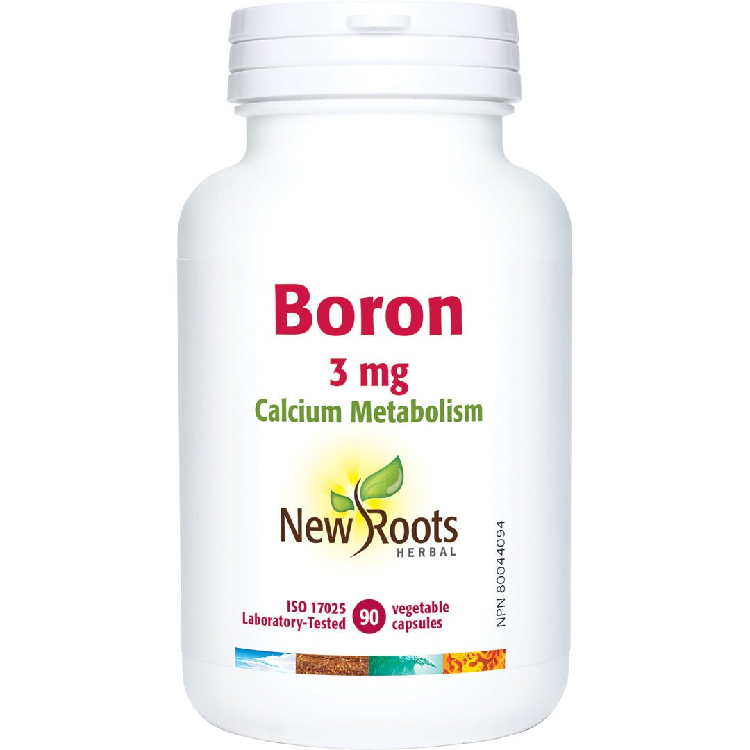 New Roots Boron 3mg 90 Capsules - Nutrition Plus