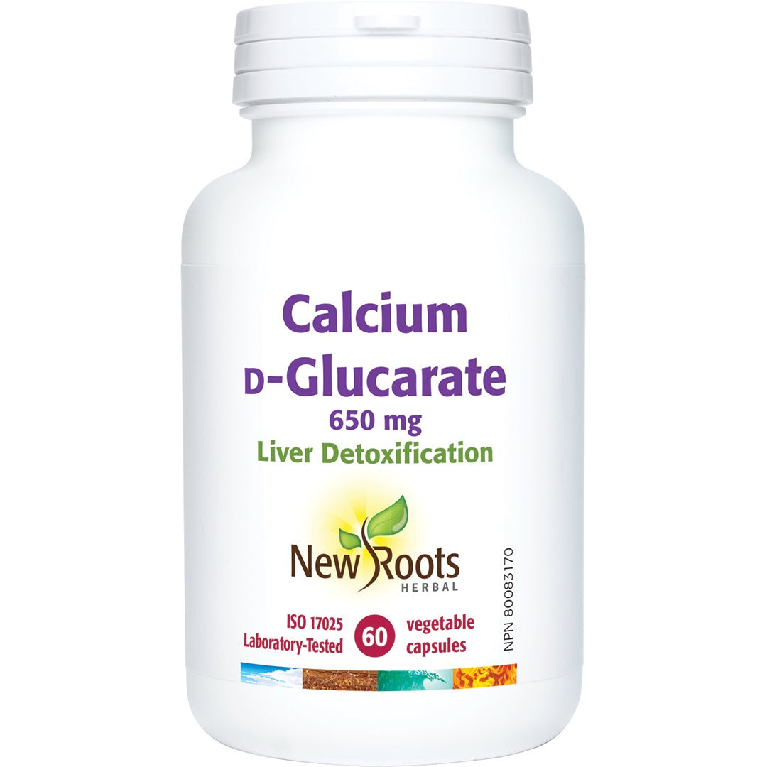 New Roots Calcium ᴅ‑Glucarate 60 Veg Capsules - Nutrition Plus