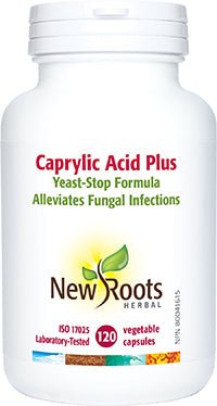 New Roots Caprylic Acid Plus 120 Veg Capsules - Nutrition Plus