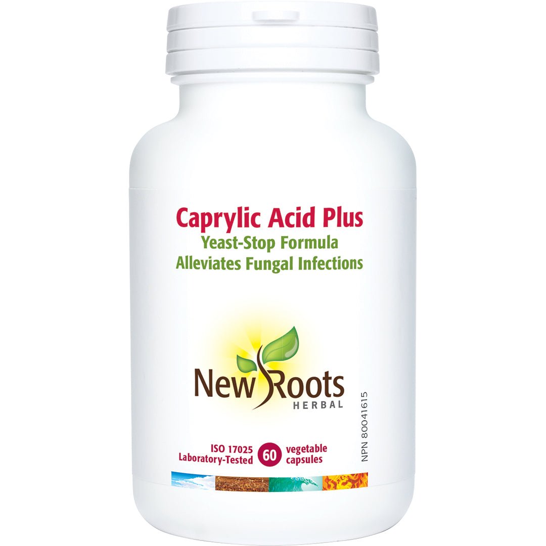 New Roots Caprylic Acid Plus 60 Veg Capsules - Nutrition Plus